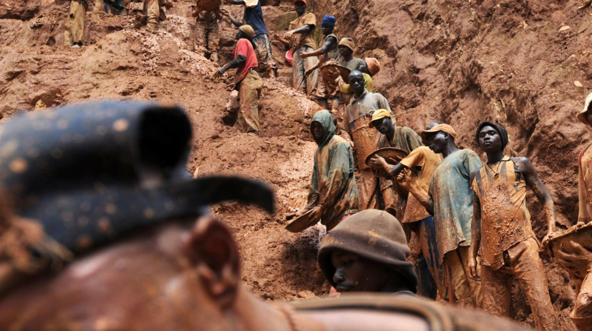 Mina de cobalto en Congo.