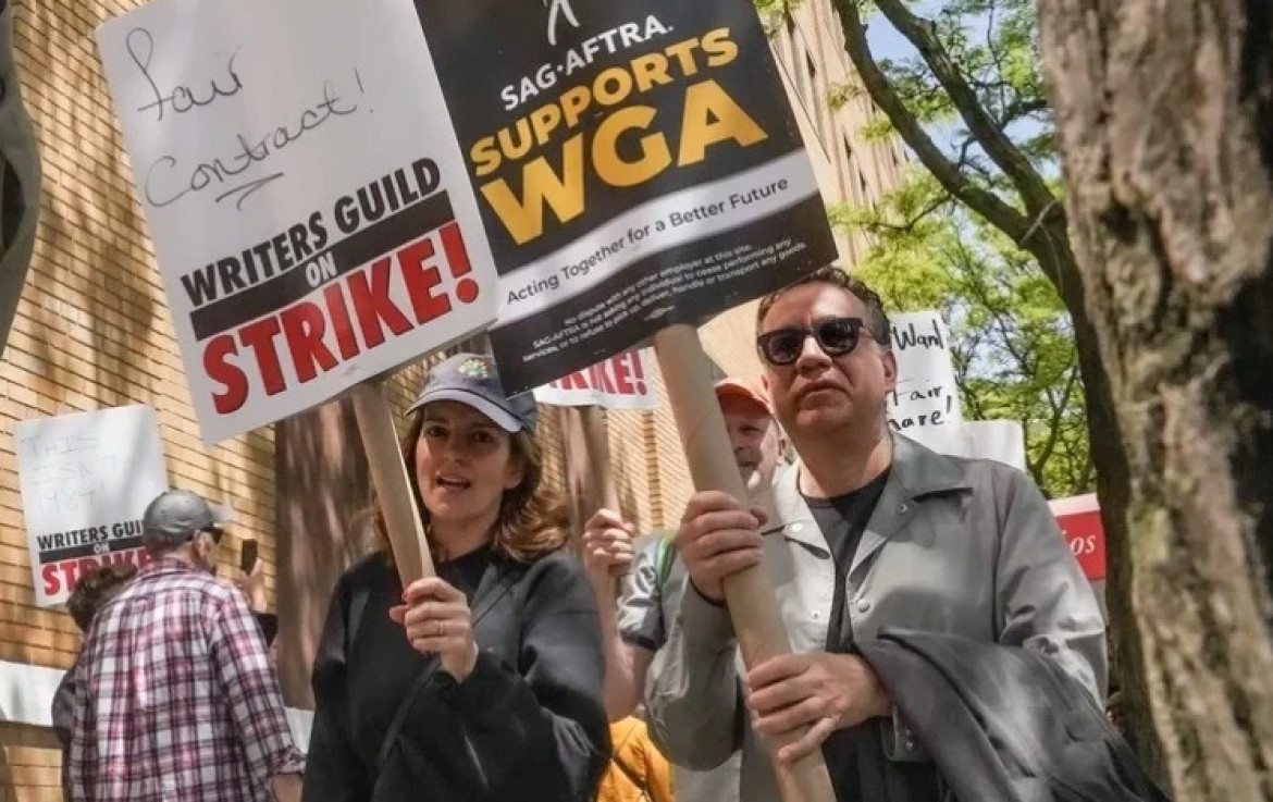 Protesta en Hollywood. Foto: NA