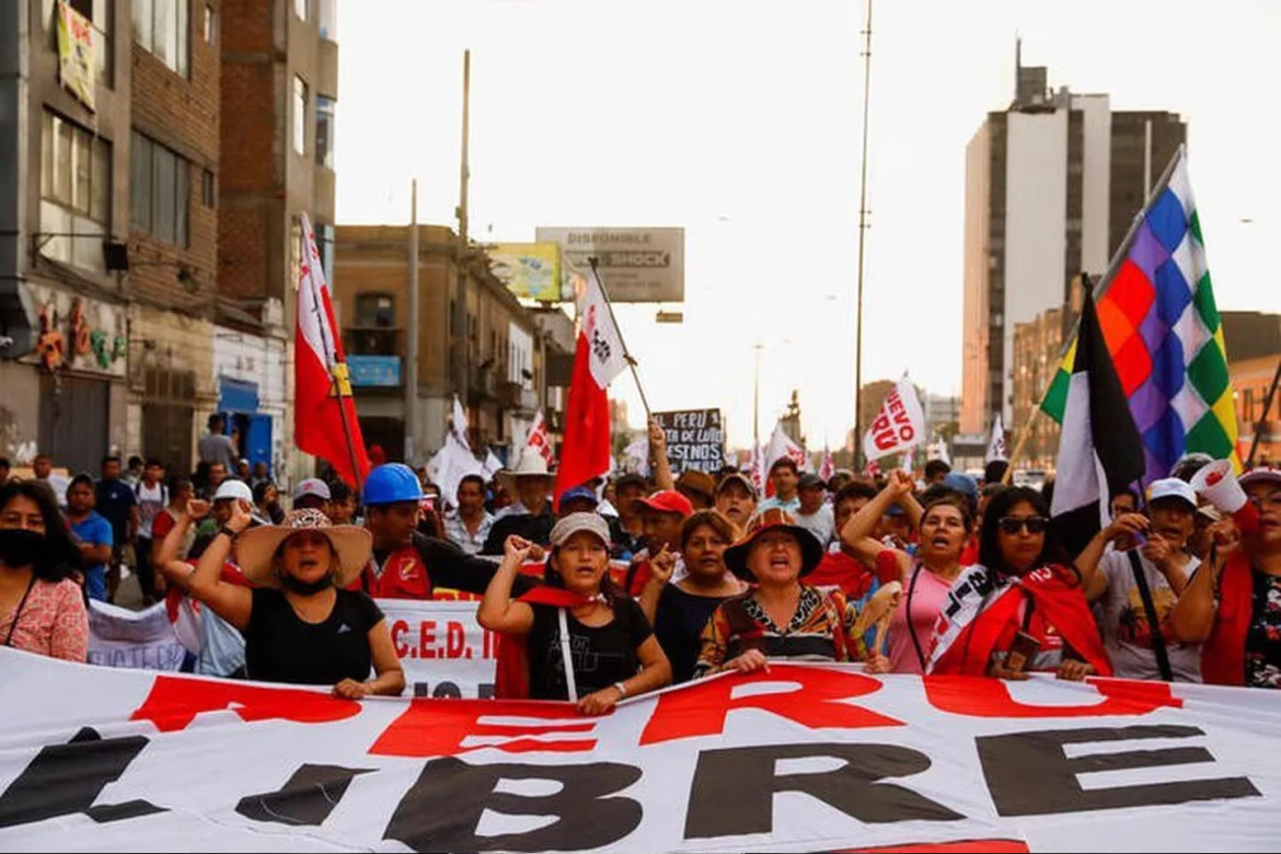 Protestas en Perú. Foto: EFE