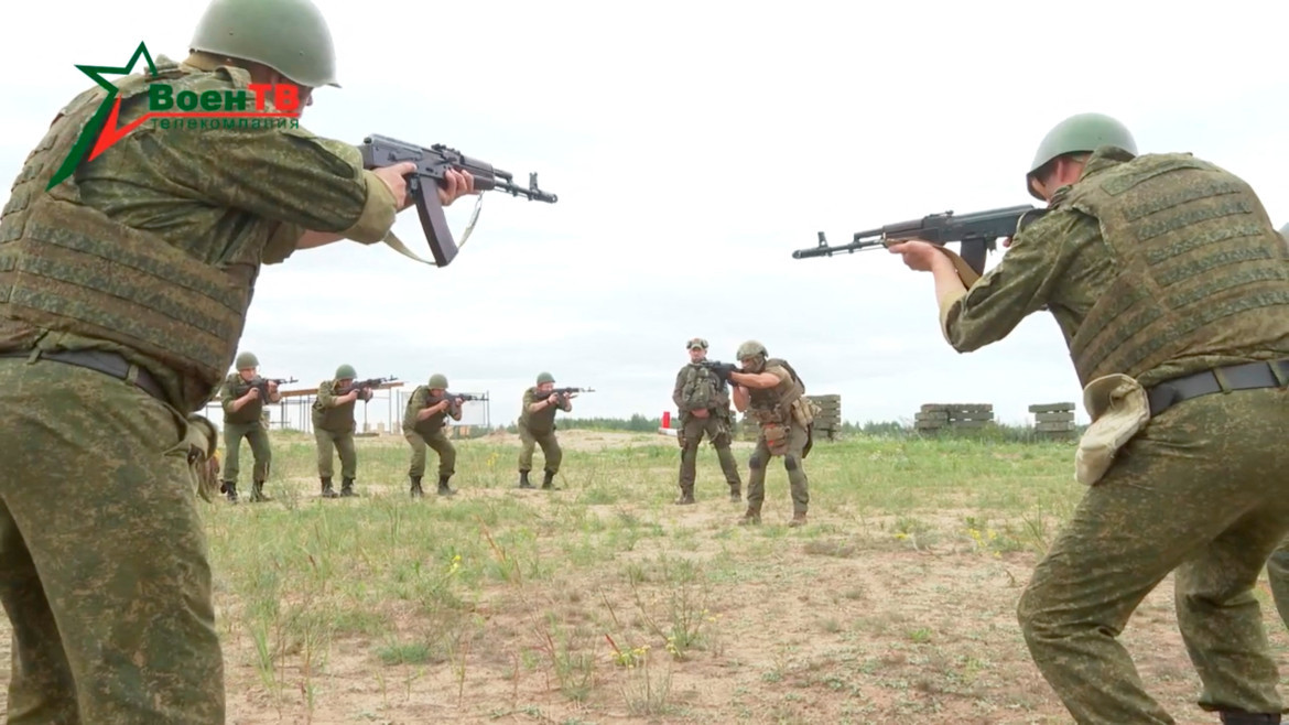 Entrenamiento del Grupo Wagner a soldados bielorrusos. Foto: REUTERS.