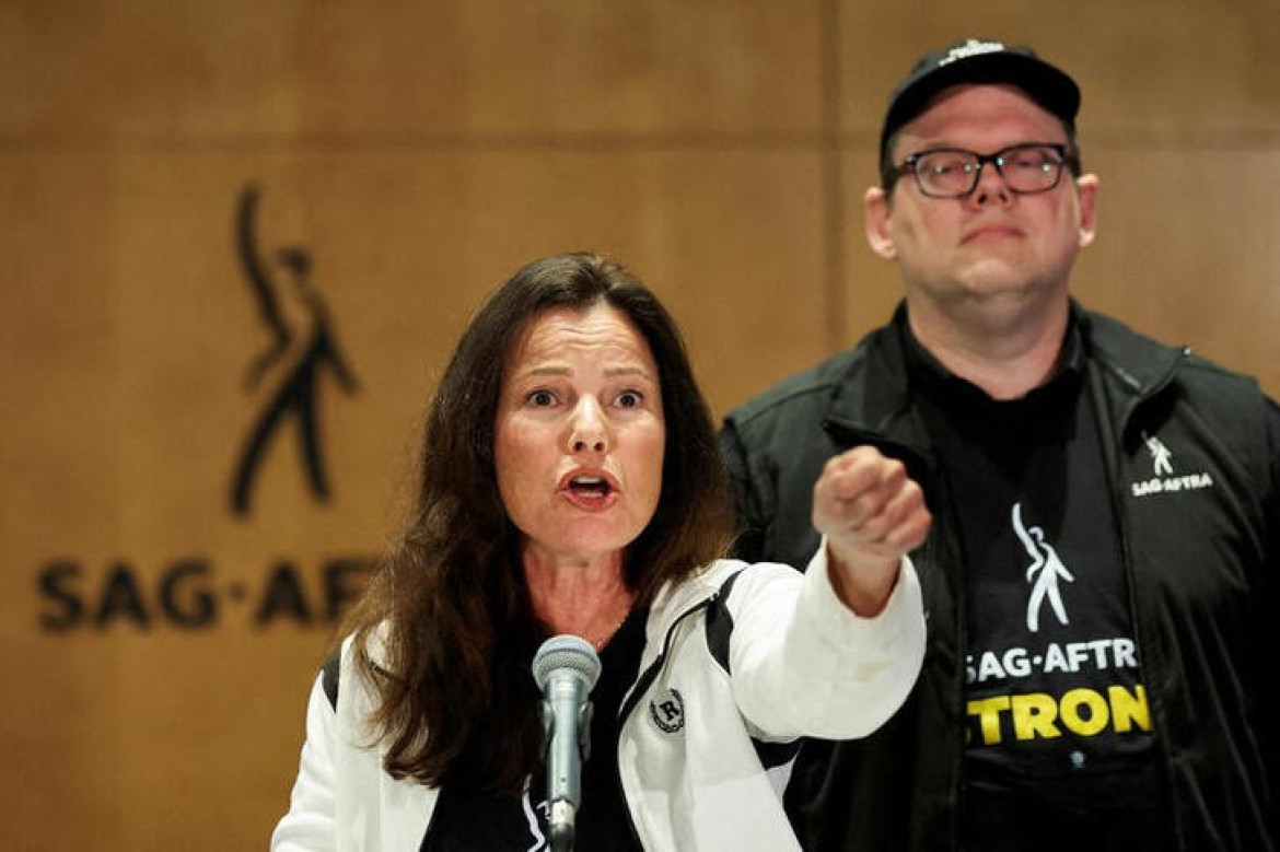 Fran Drescher, de "niñera" a sindicalista contra el "establishment" de Hollywood. Foto: Reuters.