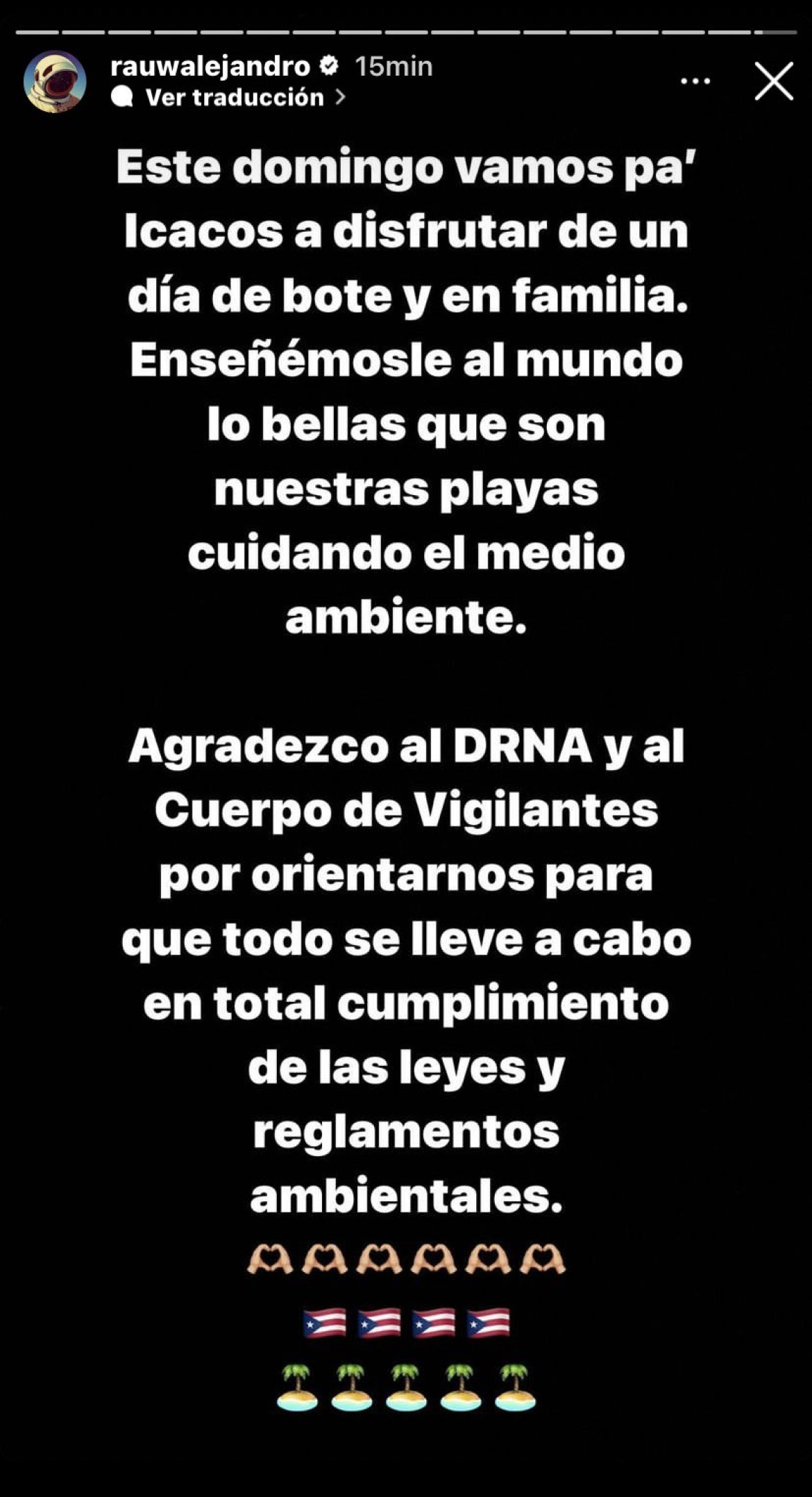 La invitación a sus fans antes de cancelar. Foto: Instagram