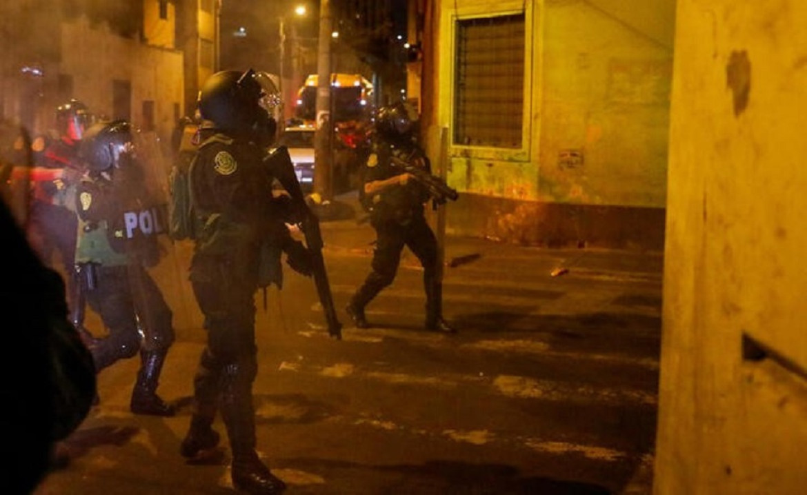 Protestas y represión en Perú. Foto: Reuters.