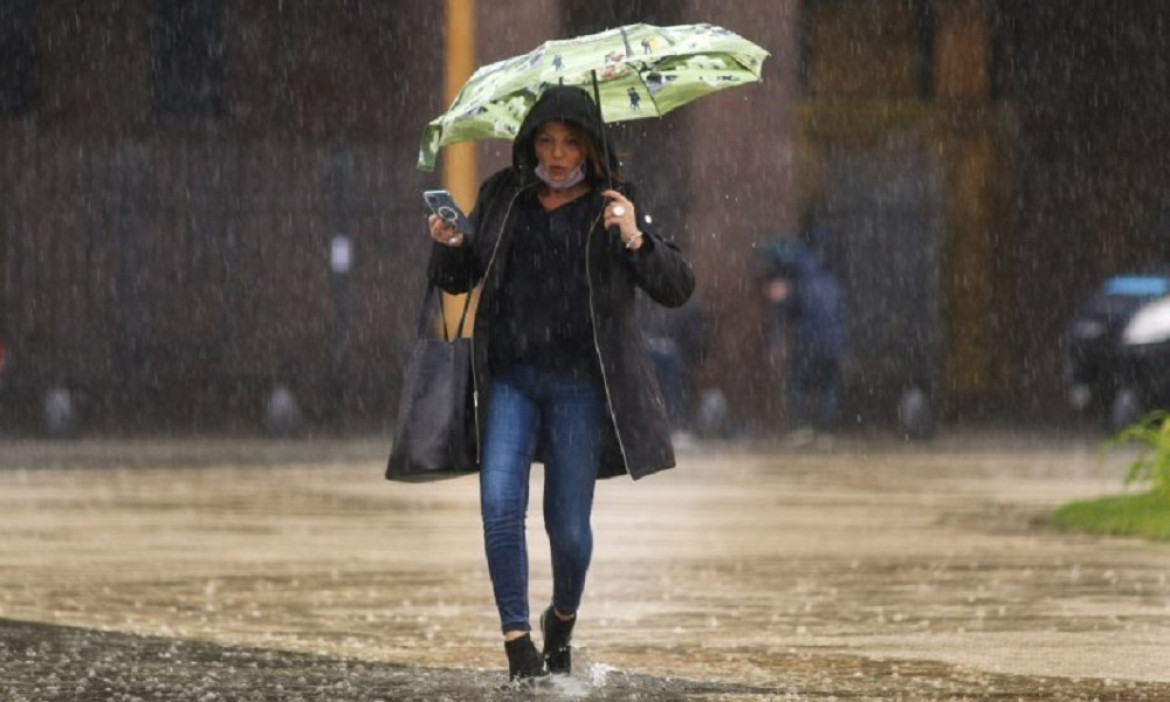 Lluvia, mal clima. Foto: NA.