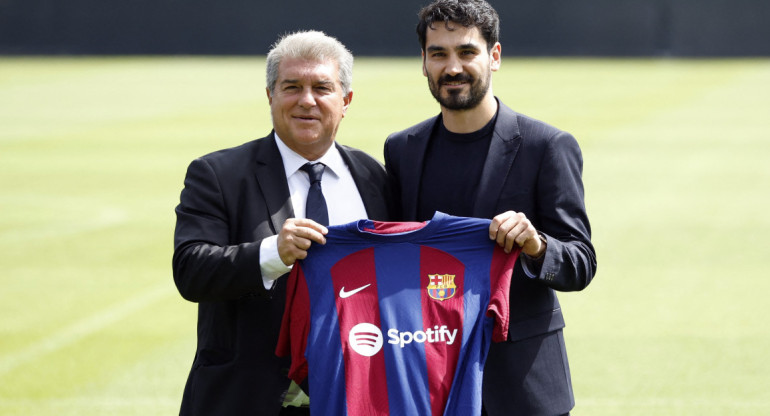 Ilkay Gundogan fue presentado como futbolista del Barcelona. Foto: Reuters.