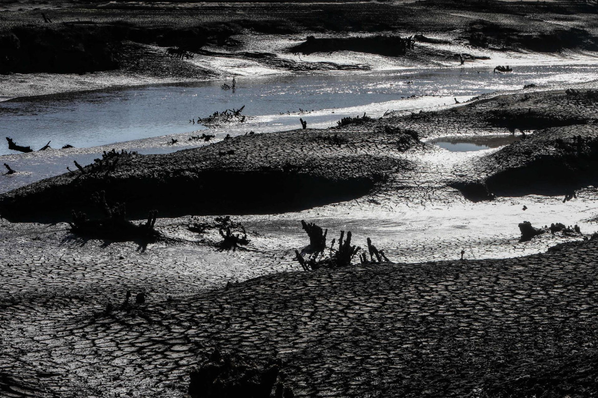 Embalse Paso Severino afectado por la sequíaben Canelones (Uruguay). Foto: EFE