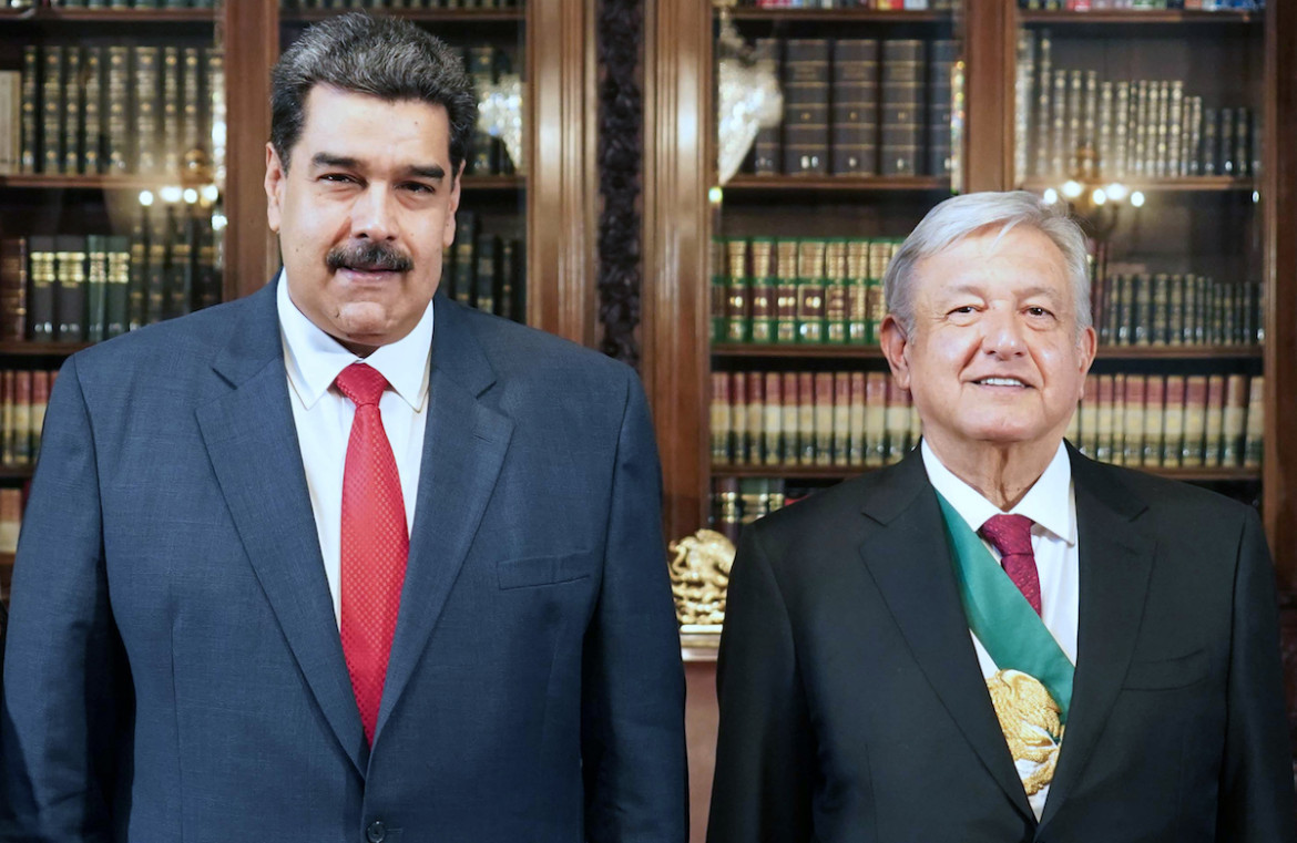 Nicolás Maduro y Andrés López Obrador. Foto: EFE