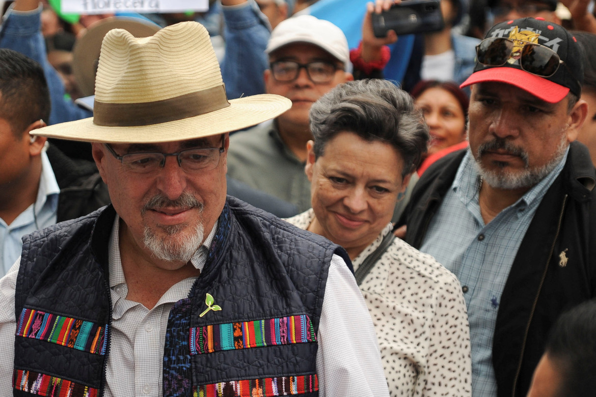 Arévalo, líder del partido Semilla de Guatemala. Foto: Reuters.