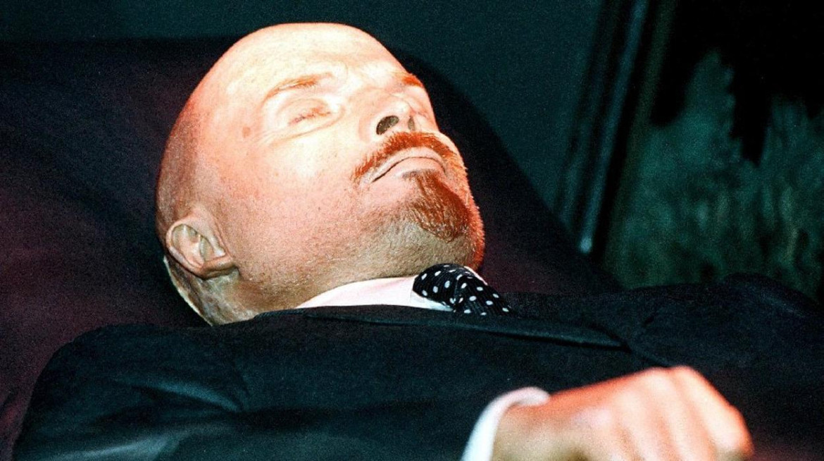 El cuerpo de Lenin exhibido. Foto: EFE