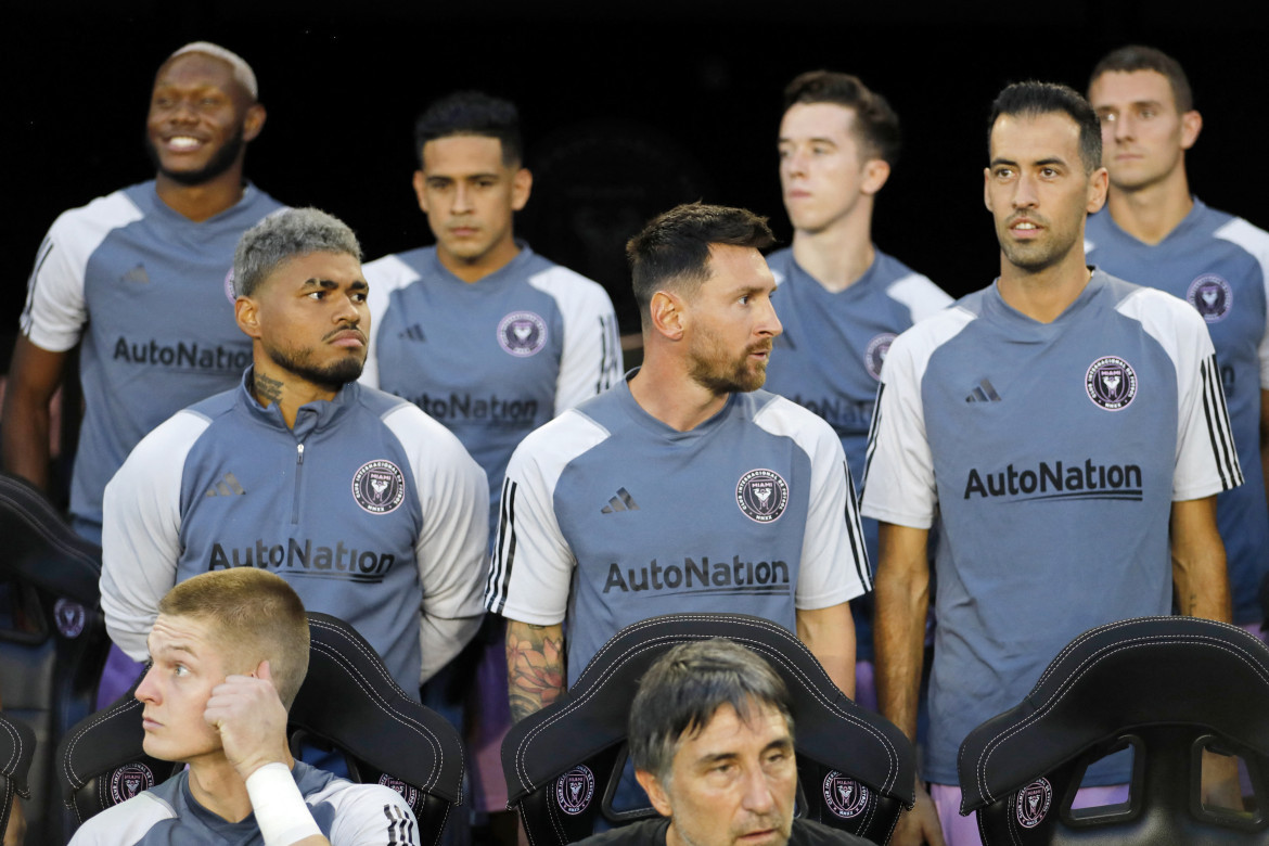 Josef Martínez, Lionel Messi y Sergio Busquets, las figuras de Inter Miami. Foto: Reuters.