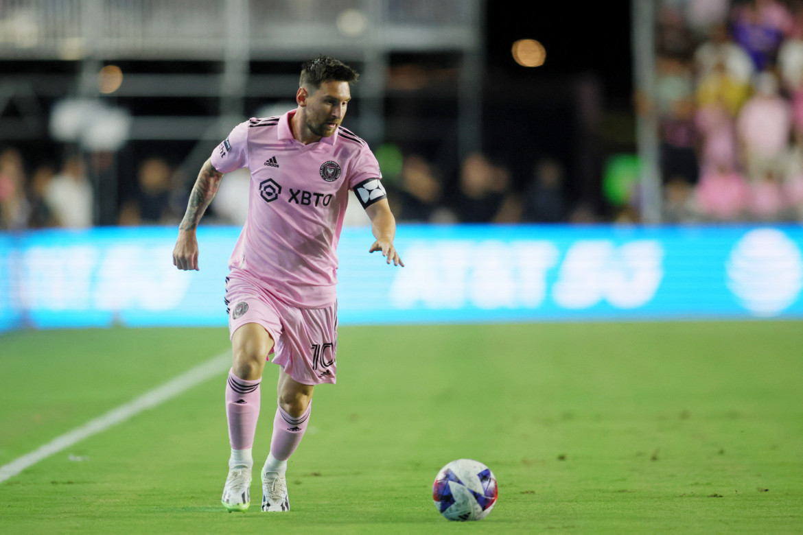 Lionel Messi debutó en Inter Miami ante Cruz Azul. Foto: Reuters.