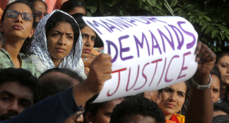 Protestas en India contra la violencia hacia las mujeres. Foto: Reuters.