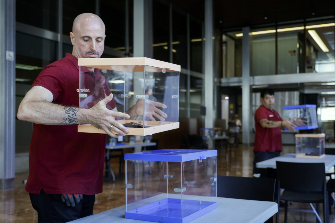 Preparativos para las elecciones en España. Foto: EFE.