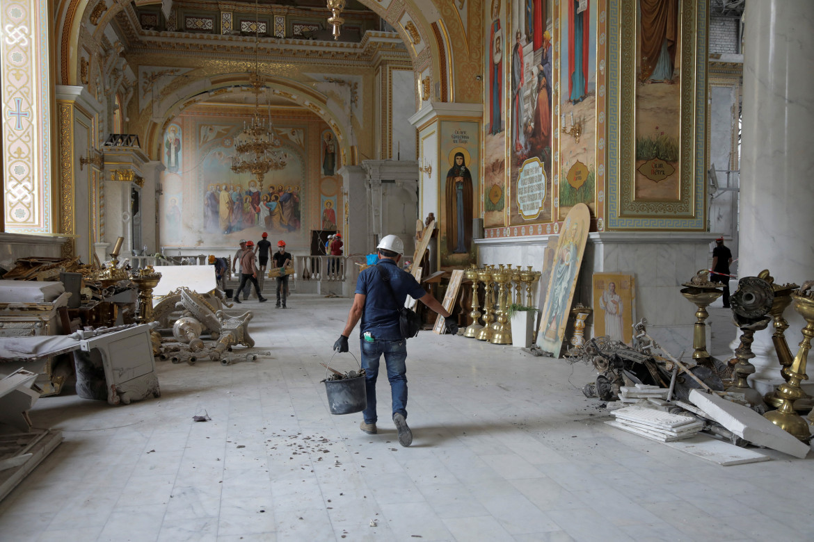 Ataque ruso a la ciudad de Odesa, Ucrania. Foto: Reuters.