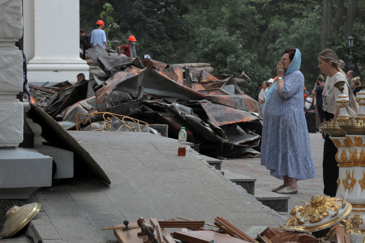 Ataque ruso a la ciudad de Odesa, Ucrania. Foto: Reuters.