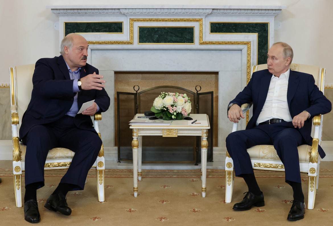 Lukashenko y Putin. Foto: Reuters.