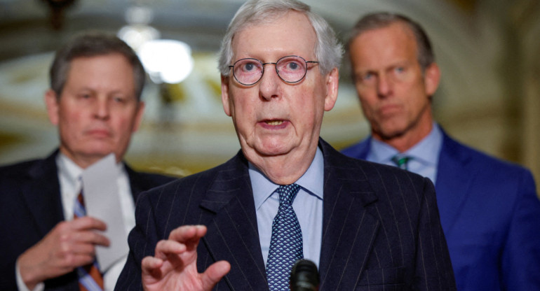 Mitch McConnell líder del partido republicano en el Senado estadounidense. Foto: Reuters.