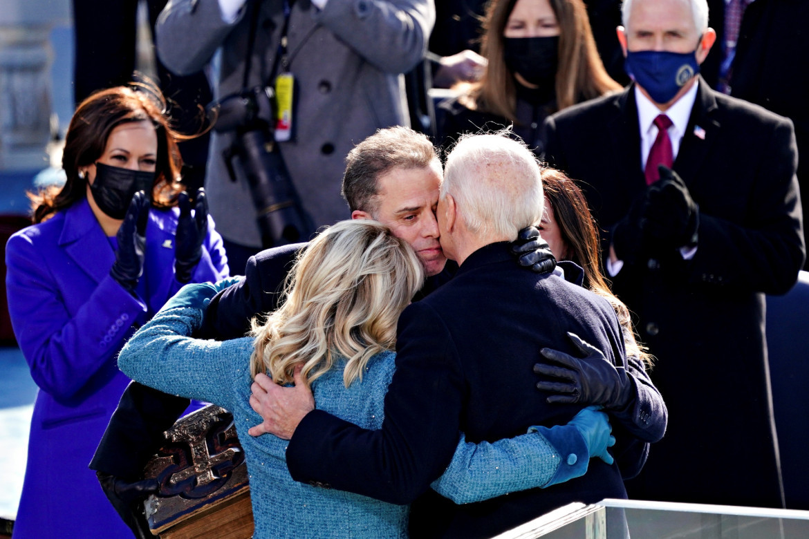 Joe Biden y su hijo Hunter. Foto: EFE