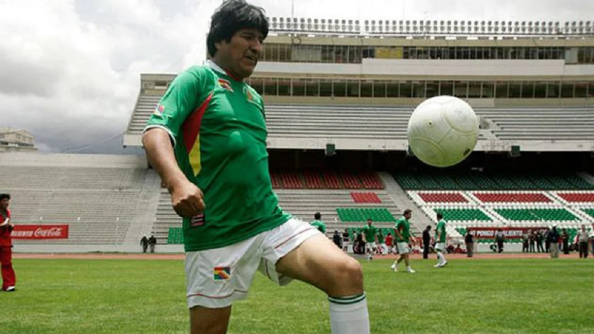 Evo Morales, fútbol. Foto: Reuters
