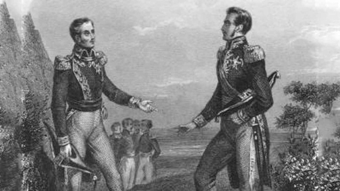 Encuentro entre José de San Martín y Simón Bólivar