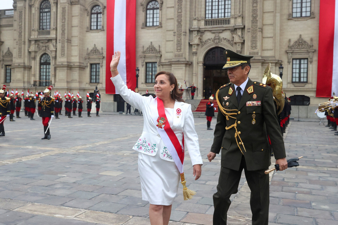 Dina Boluarte, presidenta de Perú. Foto: Reuters.