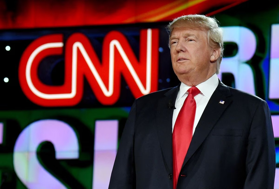 Donald Trump, durante el debate de candidatos a la presidencia de la CNN de 2015. Foto: El País