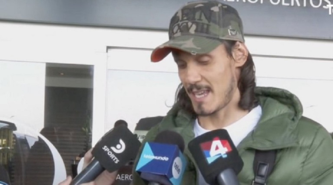 Declaraciones de Edinson Cavani. Foto: captura de video.