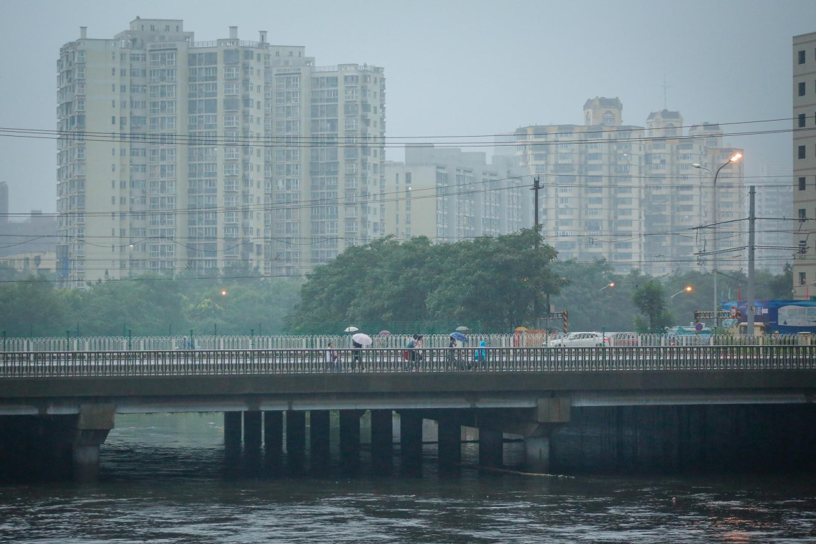 Lluvias intensas en China. Foto: EFE