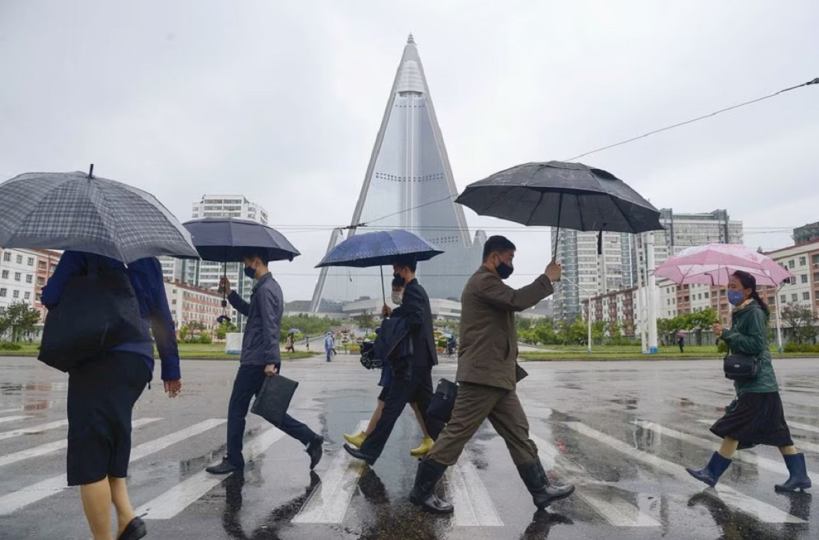 Lluvias en Corea del Norte. Foto: Reuters.