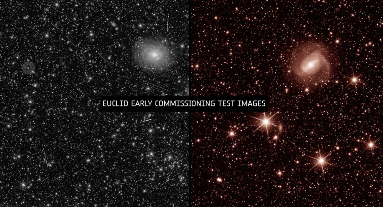 Primeras imágenes de prueba de la Misión Euclid. Foto: ESA.