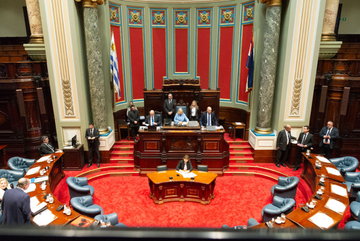 Senado uruguayo. Foto: Twitter @SenadoUy