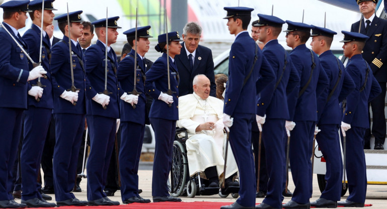 Papa Francisco en Portugal. Foto: Reuters.