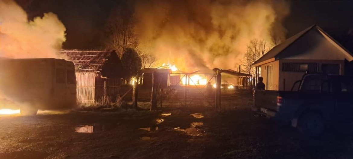 Violencia mapuche en el sur de Chile.