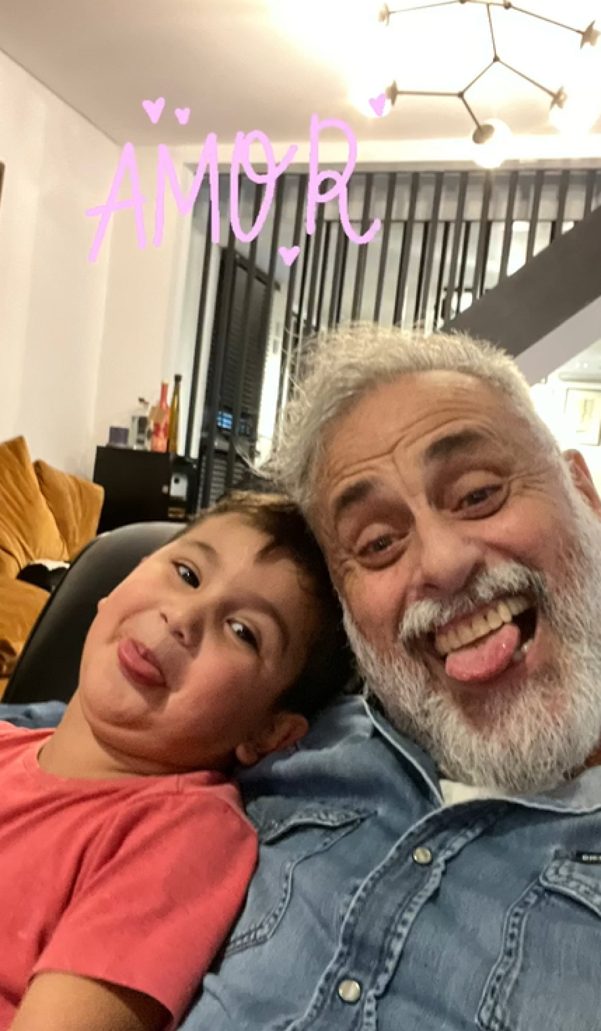 Jorge Rial se reencontró con su nieto. Foto: Instagram.