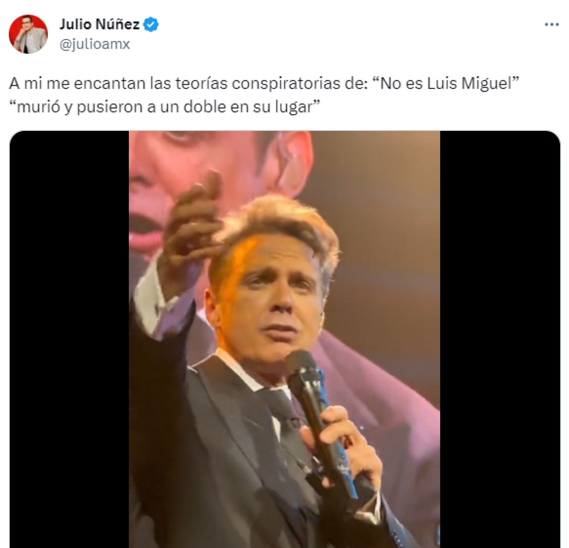 Comentarios de Twitter sobre la apariencia de Luis Miguel. Foto: Twitter.