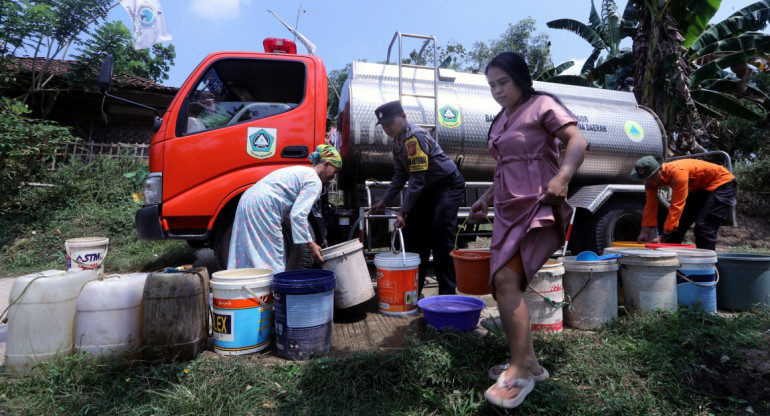 El fenómeno "El Niño" causó grandes problemas en Indonesia. Foto: EFE.