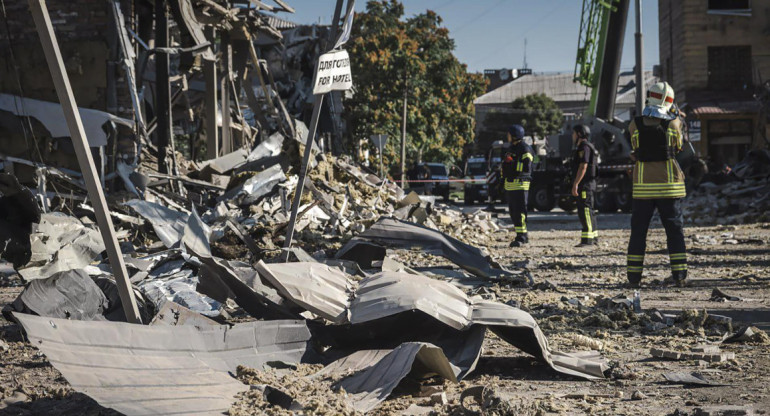 Nuevos ataques en Ucrania. Foto: EFE