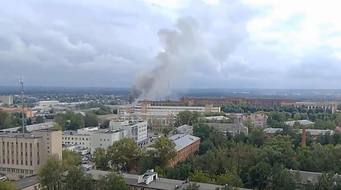 Explosión en Moscú. Foto: captura de video Ruptly.