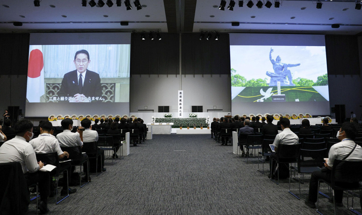 Conmemoración al bombardeo nuclear en Nagasaki, Japón. Foto: Reuters.