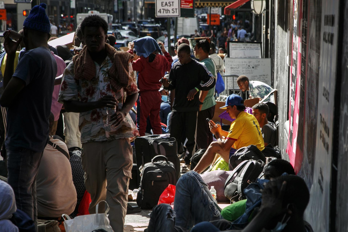 Crisis migratoria en Nueva York. Foto: EFE