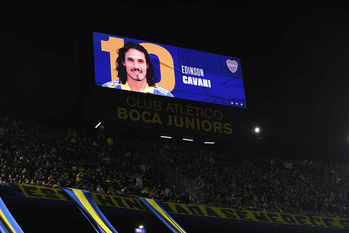 Edison Cavani, Boca Juniors. Foto: Télam.