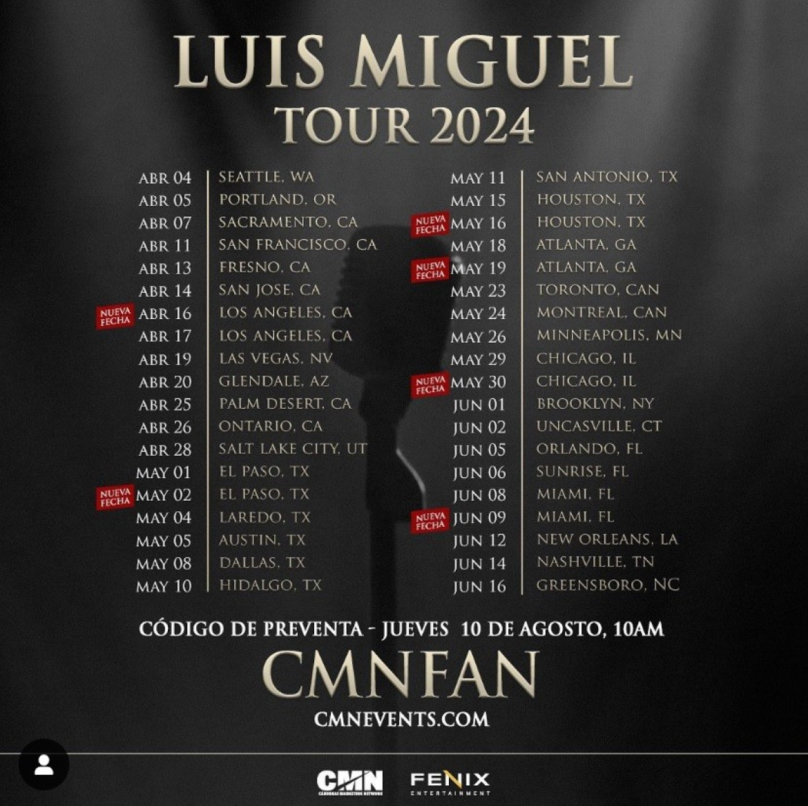 Furor por la venta de entradas para "Luis Miguel Tour 2024" en Buenos