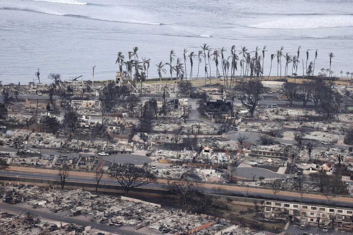 Así quedó la localidad de Lahaina tras el voraz incendio. Foto: Reuters.