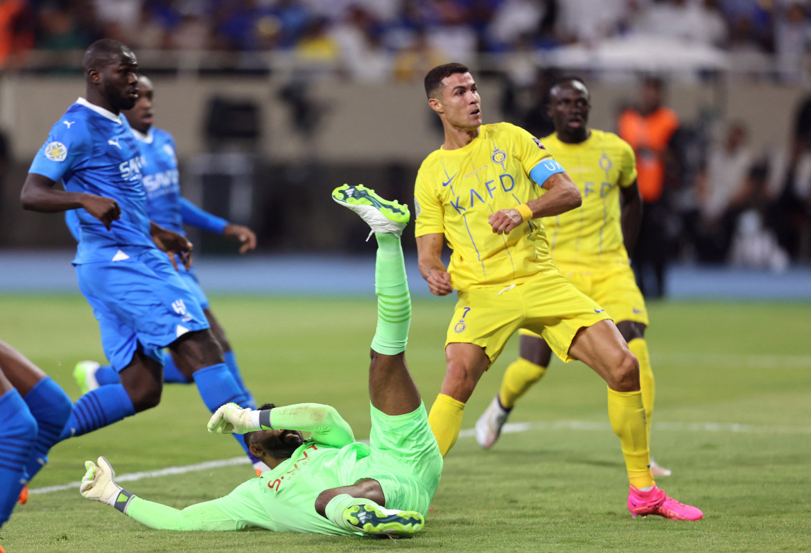 Cristiano Ronaldo rompió el maleficio y gritó campeón en Arabia Saudita. Foto: Reuters.