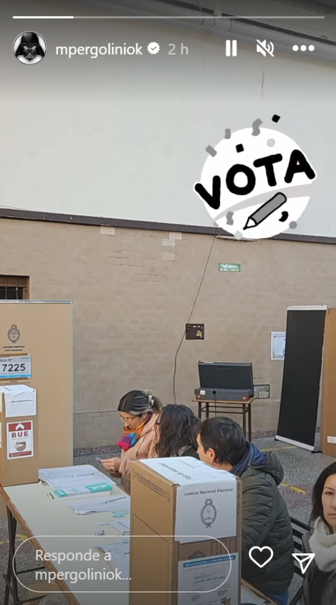 Mario Pergolini votó. Foto: NA.
