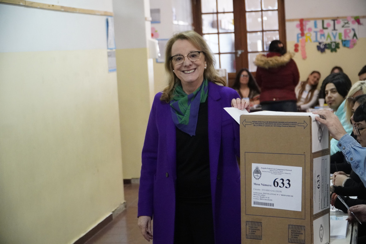 Votó Alicia Kirchner en Santa Cruz. Foto: Télam.