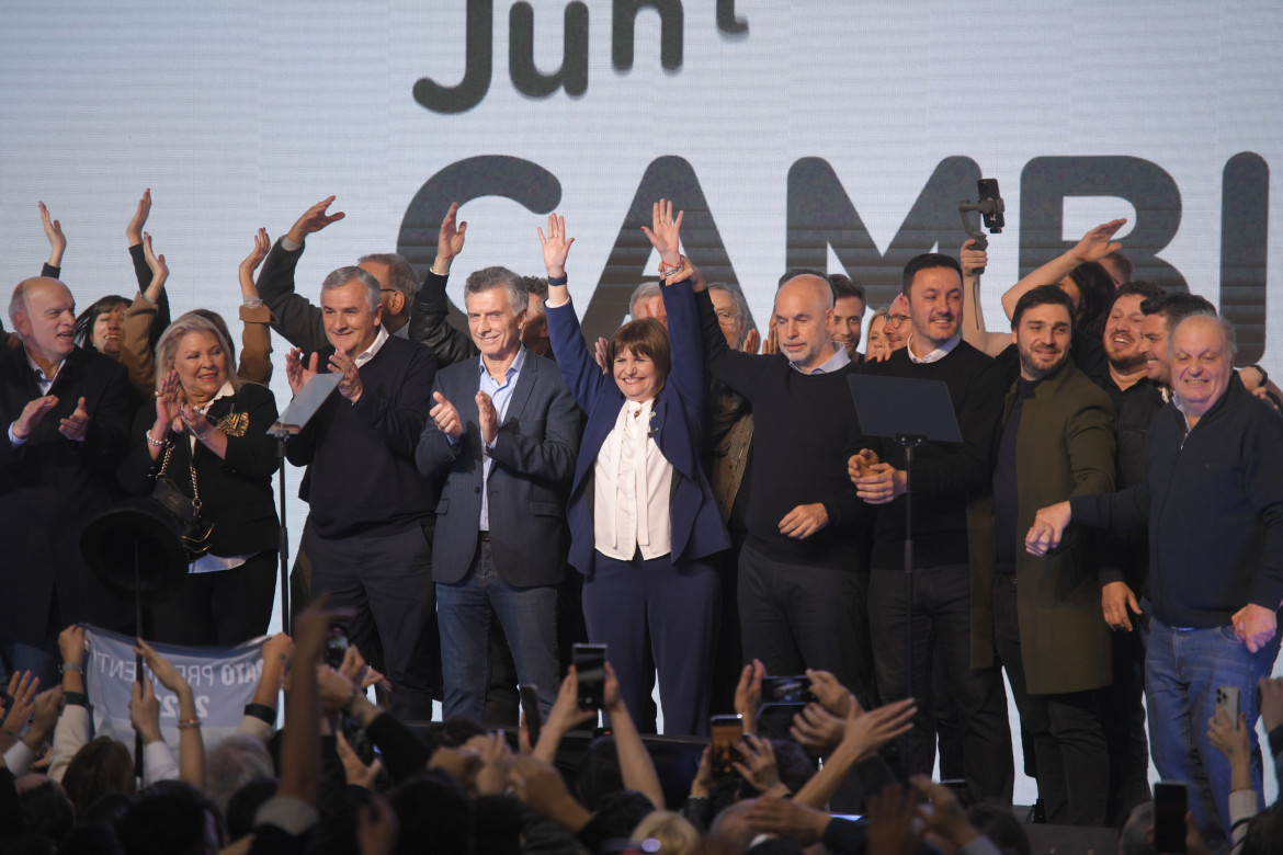 El equipo de Juntos por el Cambio. Foto: Télam.