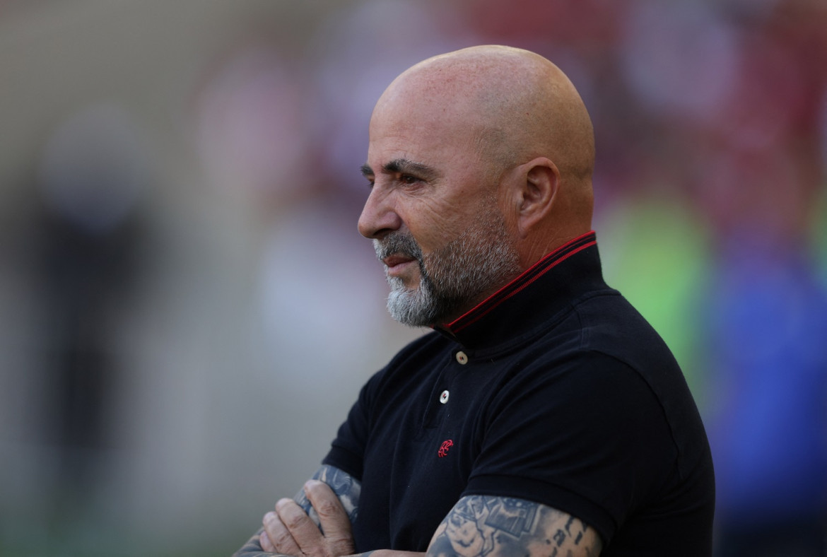 Jorge Sampaoli no atraviesa su mejor momento en Flamengo. Foto: Reuters.