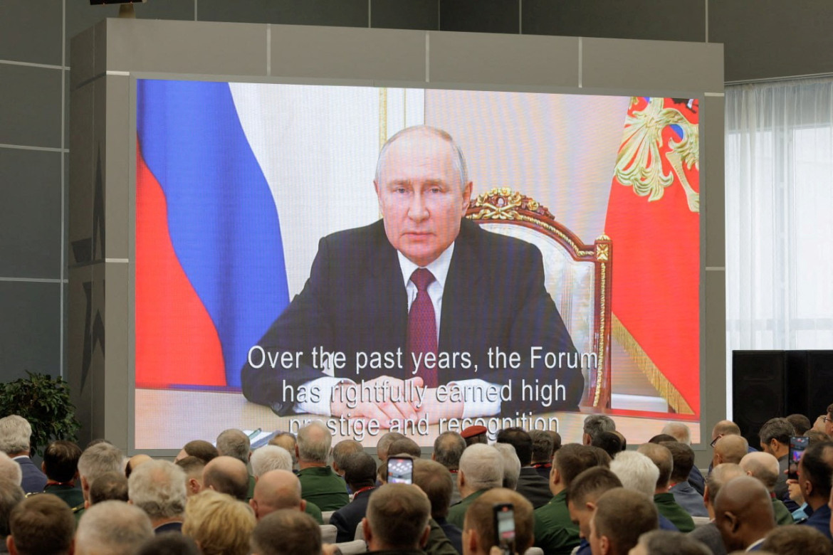 Vladímir Putin en el Foro Army 2023. Foto: Reuters.