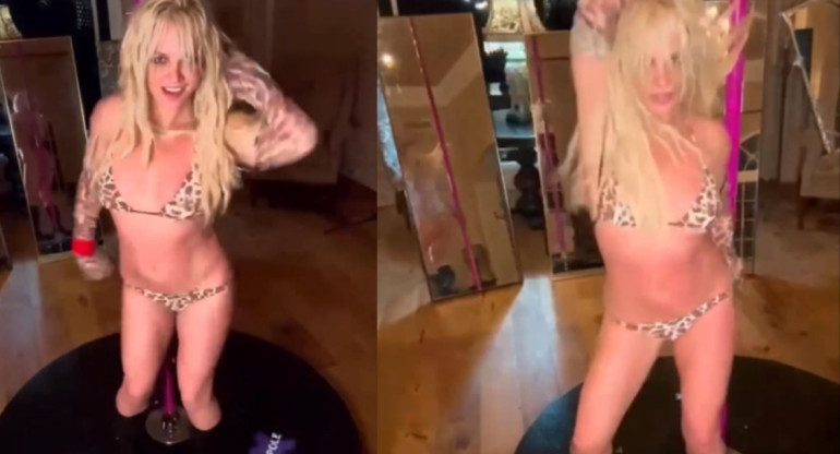 Britney subió un video con su nueva adquisición. Foto: Captura de pantalla